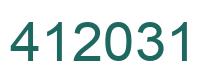 Número 412031 imagen verde