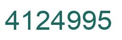 Número 4124995 imagen verde
