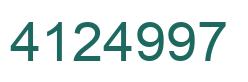 Número 4124997 imagen verde