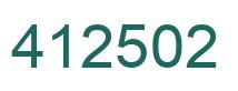 Número 412502 imagen verde
