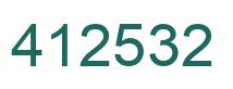 Number 412532 green image