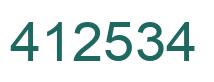 Número 412534 imagen verde
