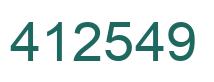 Número 412549 imagen verde