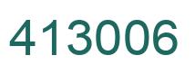 Number 413006 green image