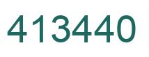 Number 413440 green image
