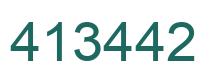 Número 413442 imagen verde