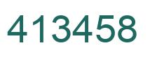 Number 413458 green image