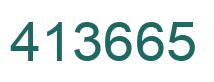 Number 413665 green image
