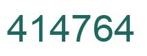 Number 414764 green image