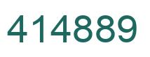 Number 414889 green image