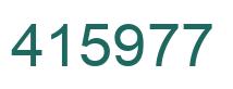 Número 415977 imagen verde