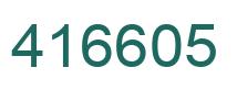 Número 416605 imagen verde