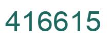 Number 416615 green image