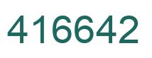 Number 416642 green image