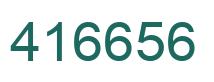 Number 416656 green image