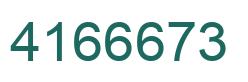 Número 4166673 imagen verde