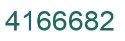 Number 4166682 green image