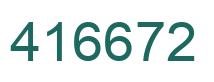 Number 416672 green image
