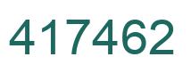 Number 417462 green image