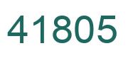Número 41805 imagen verde