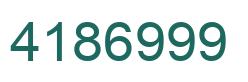 Número 4186999 imagen verde