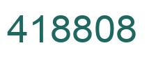 Number 418808 green image