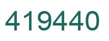 Número 419440 imagen verde