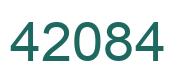Número 42084 imagen verde