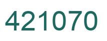 Número 421070 imagen verde