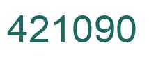 Número 421090 imagen verde