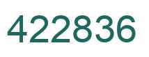 Número 422836 imagen verde