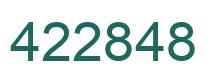 Número 422848 imagen verde