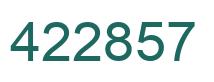 Número 422857 imagen verde