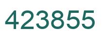 Number 423855 green image