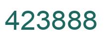 Number 423888 green image