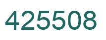 Número 425508 imagen verde