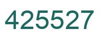 Número 425527 imagen verde