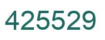 Número 425529 imagen verde