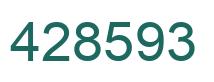 Number 428593 green image