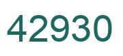 Número 42930 imagen verde