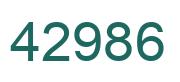 Número 42986 imagen verde
