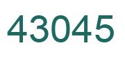Número 43045 imagen verde
