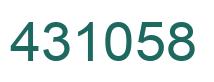 Número 431058 imagen verde