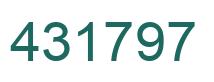 Number 431797 green image