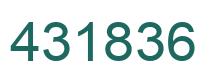Número 431836 imagen verde