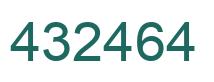 Number 432464 green image
