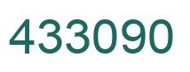 Number 433090 green image