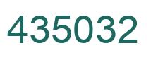 Número 435032 imagen verde