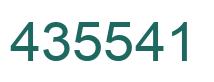Número 435541 imagen verde