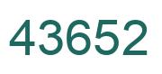 Número 43652 imagen verde